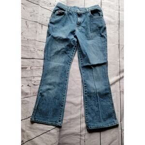 Vintage Lee Jeans Women 10P Blue Medium Color Denim Bootcut Pants